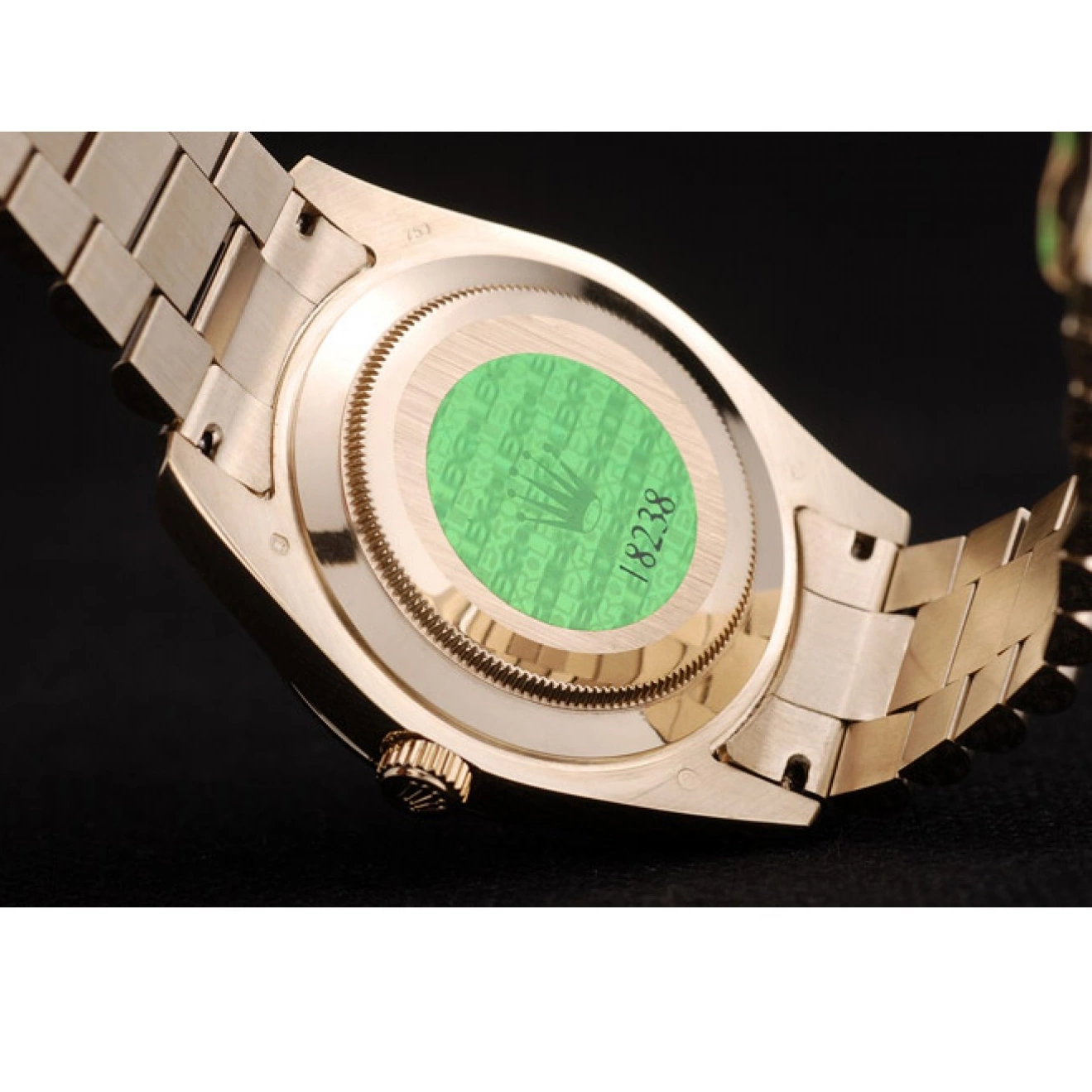 Rolex aaa copy DayDate Rolex Bezel 41997 Stainless Dial Swiss Gold Ribbed Steel Gold 0527